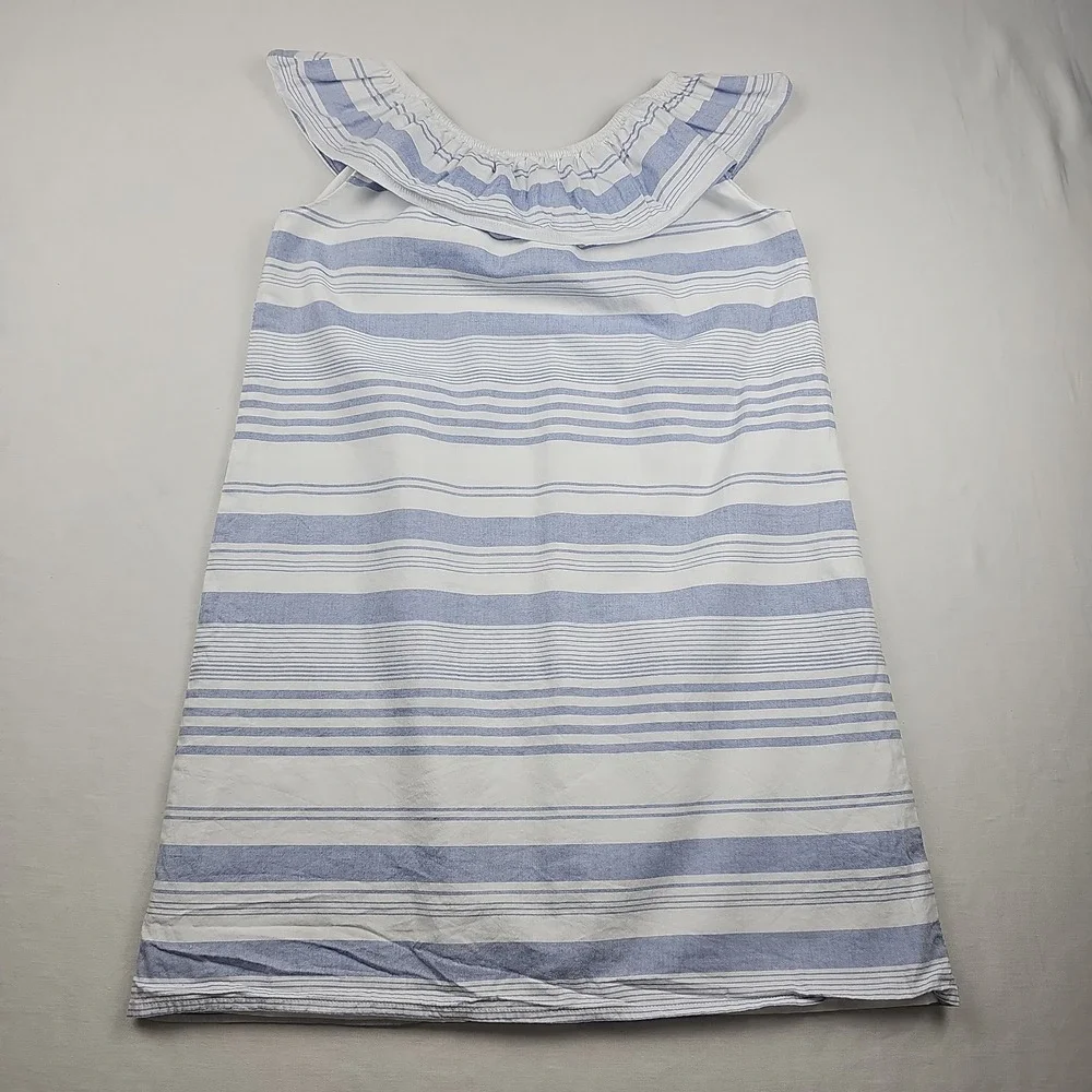 Children's Place Girl's  Ruffle Mini Dress Stripes Off the Shoulder Size 7/8